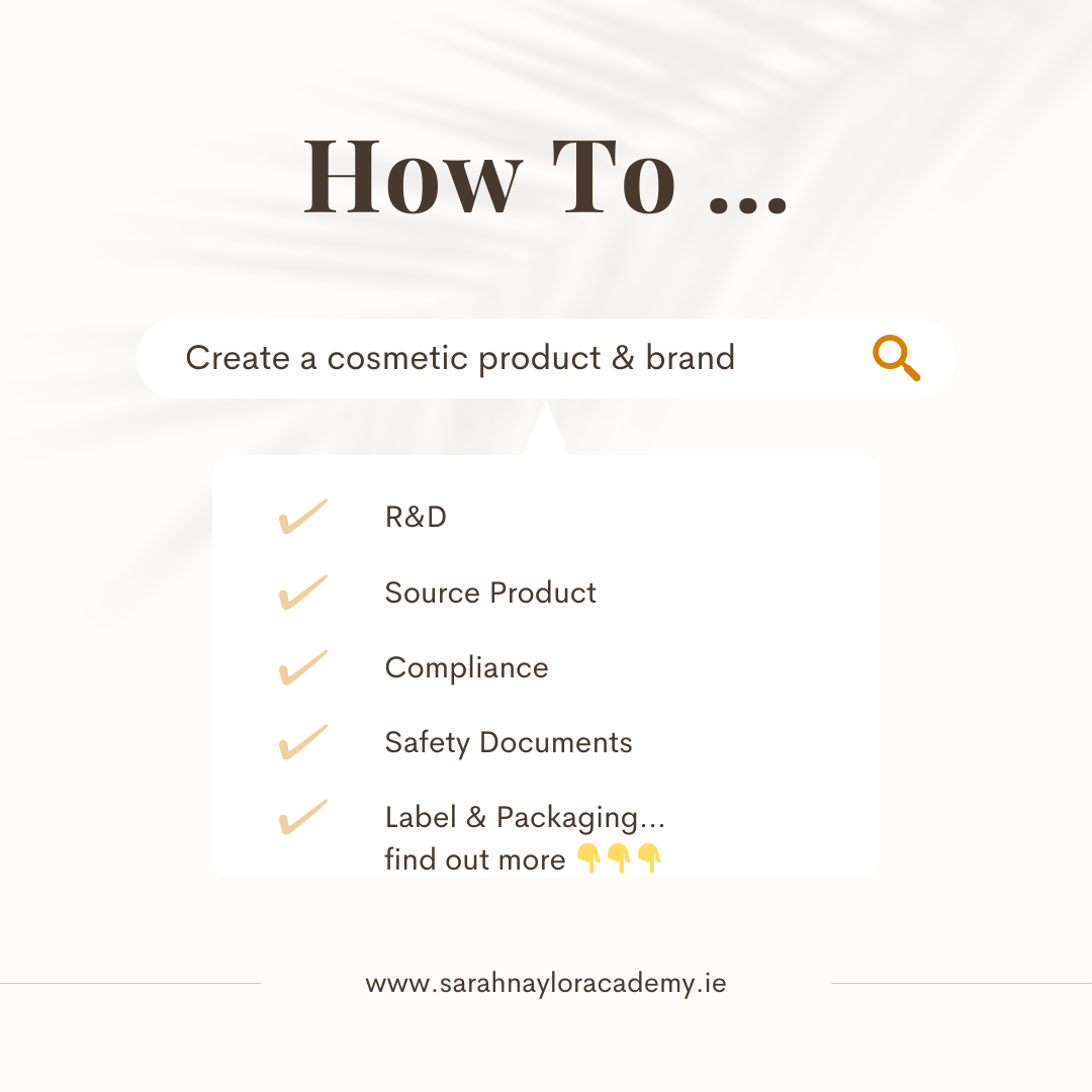 Want to create a cosmetic product & brand